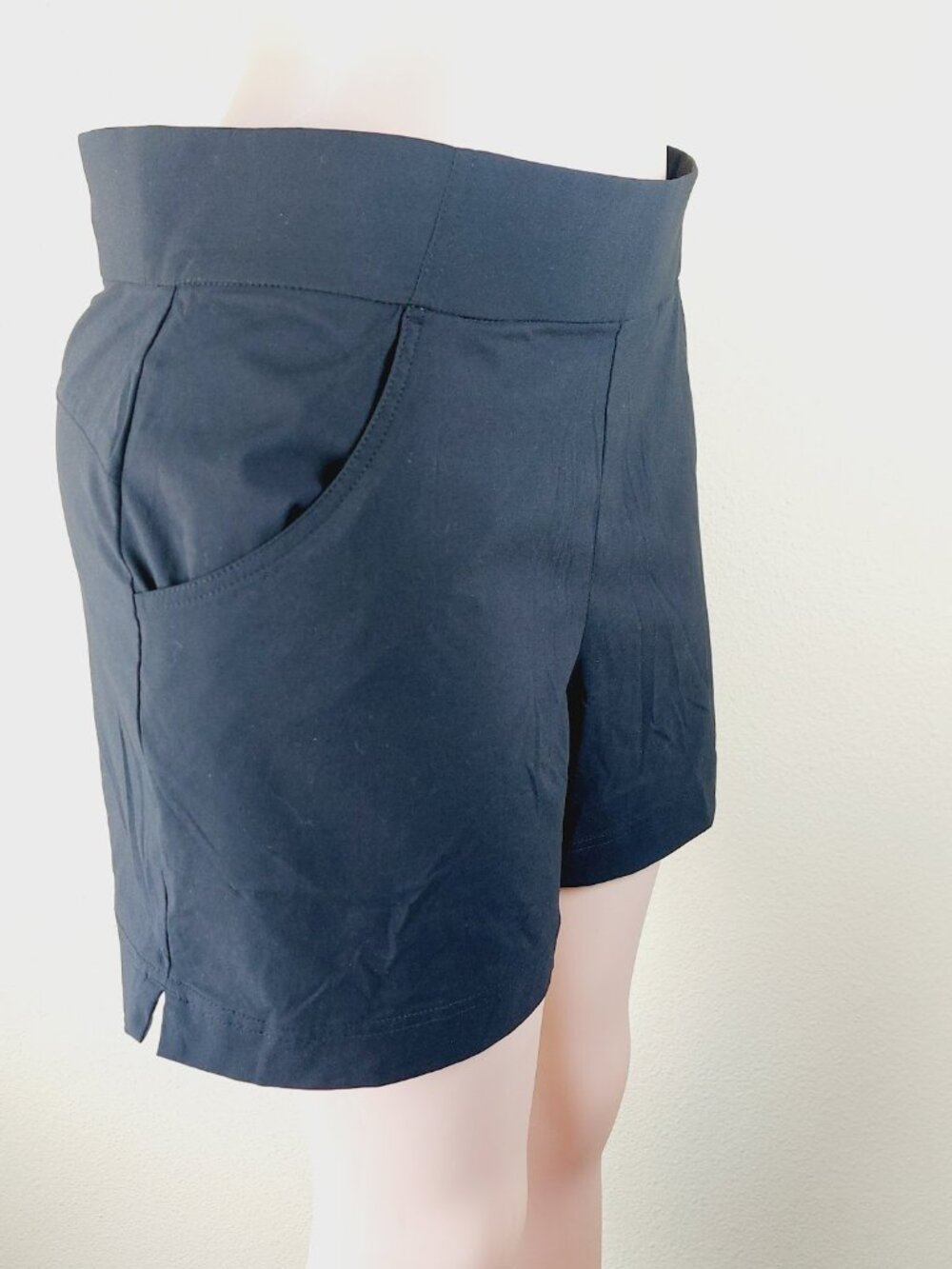 Columbia Women's Black Anytime Elastic Waist Pull-On Casual Shorts Size L - Picture 4 of 9
